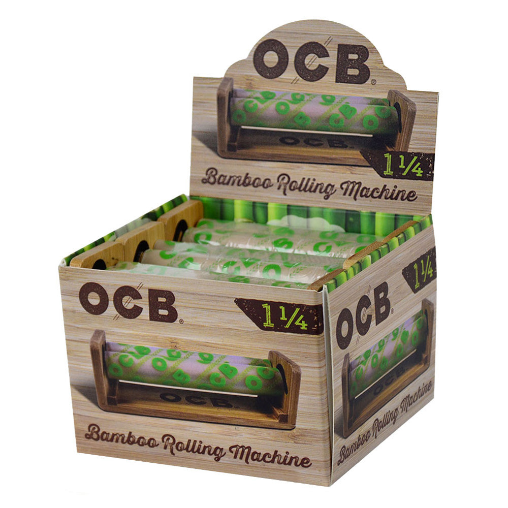 6PC DISPLAY - OCB Bamboo Roller - 1 1/4" - Discreet Smoker