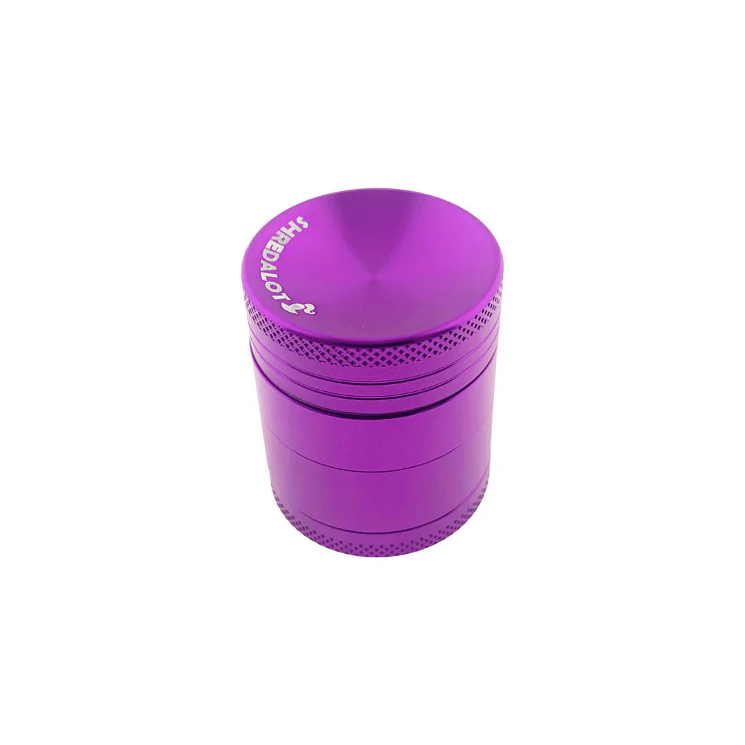 Sir Shredalot 4 Piece Curve Top Metal Herb Grinder - 40mm - Discreet Smoker