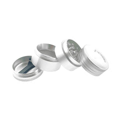 Sir Shredalot 4 Piece Curve Top Metal Herb Grinder - 40mm - Discreet Smoker