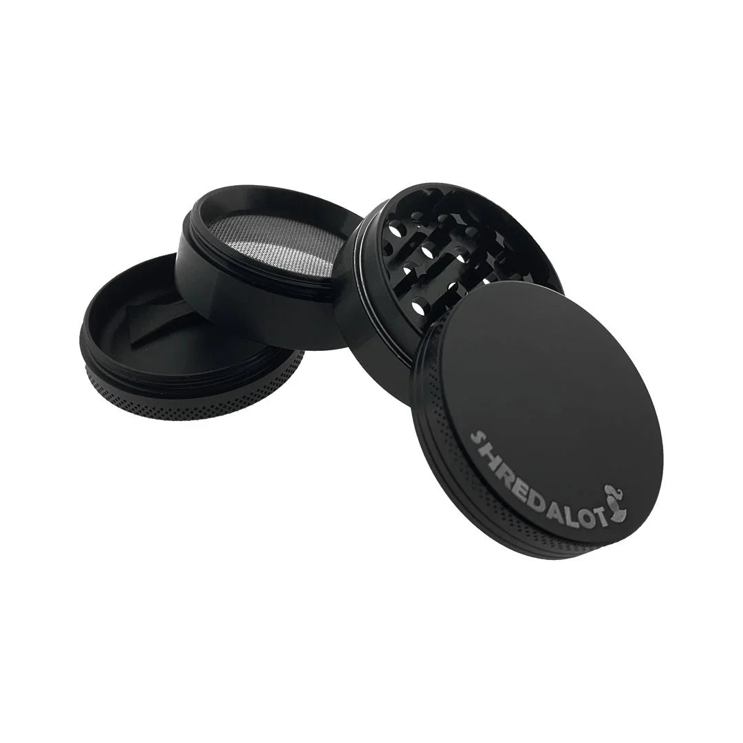 Sir Shredalot Color 4-Piece Metal Herb Grinder - 50mm - Discreet Smoker