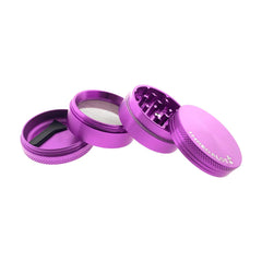 Sir Shredalot Color 4-Piece Metal Herb Grinder - 50mm - Discreet Smoker