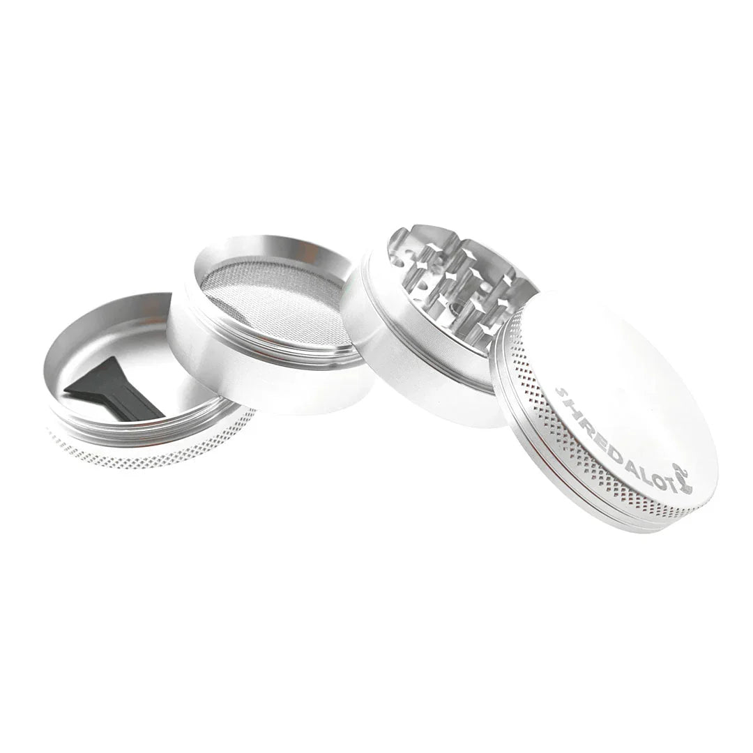 Sir Shredalot Color 4-Piece Metal Herb Grinder - 50mm - Discreet Smoker