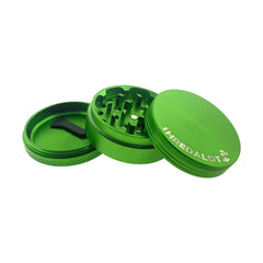 Sir Shredalot 3 Piece Metal Herb Grinder - 63mm - Discreet Smoker