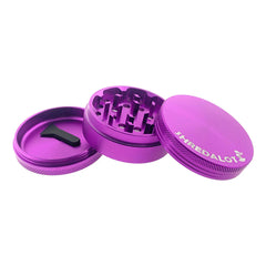 Sir Shredalot 3 Piece Metal Herb Grinder - 63mm - Discreet Smoker