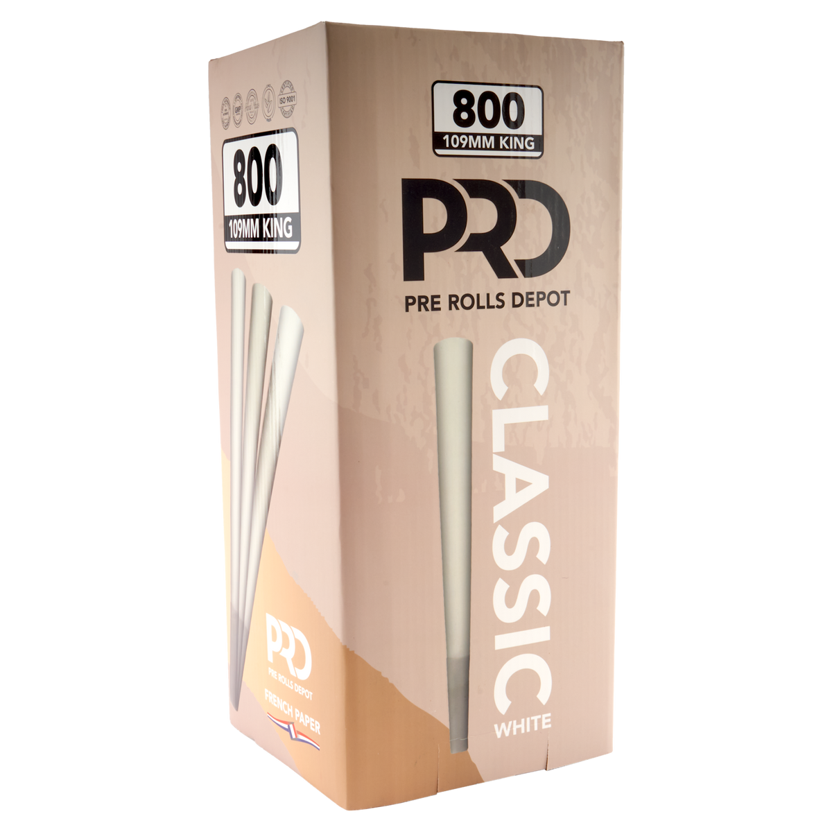 Pre Rolls Depot Paper Cones - King Size - 800pc - Discreet Smoker