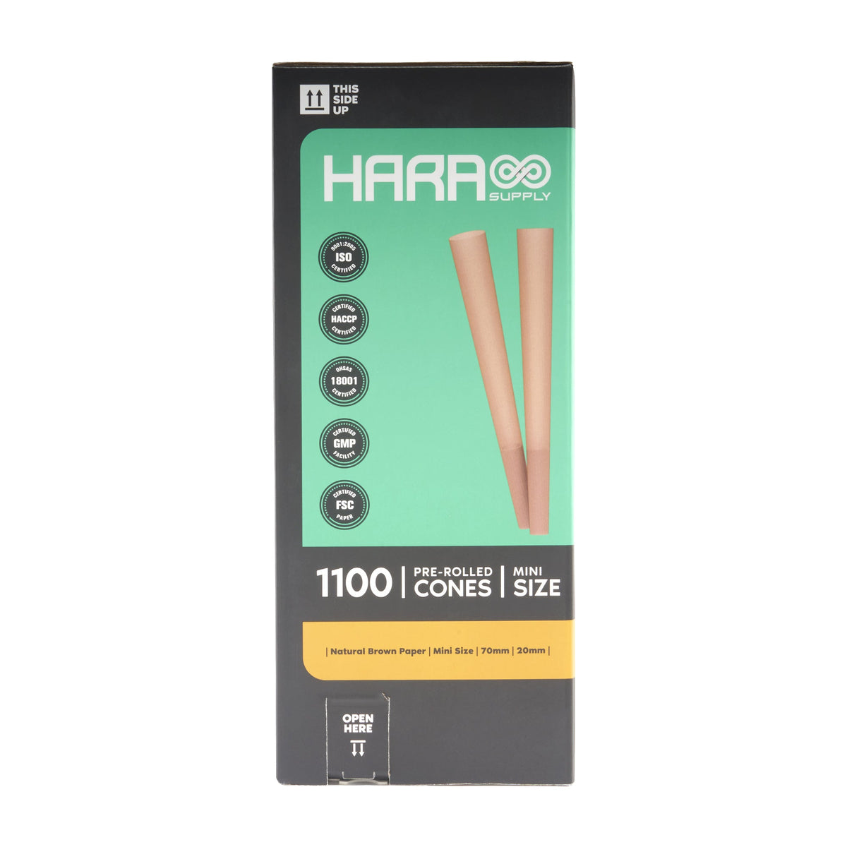 Hara Supply Paper Cones - 70mm - 1100pc - Discreet Smoker