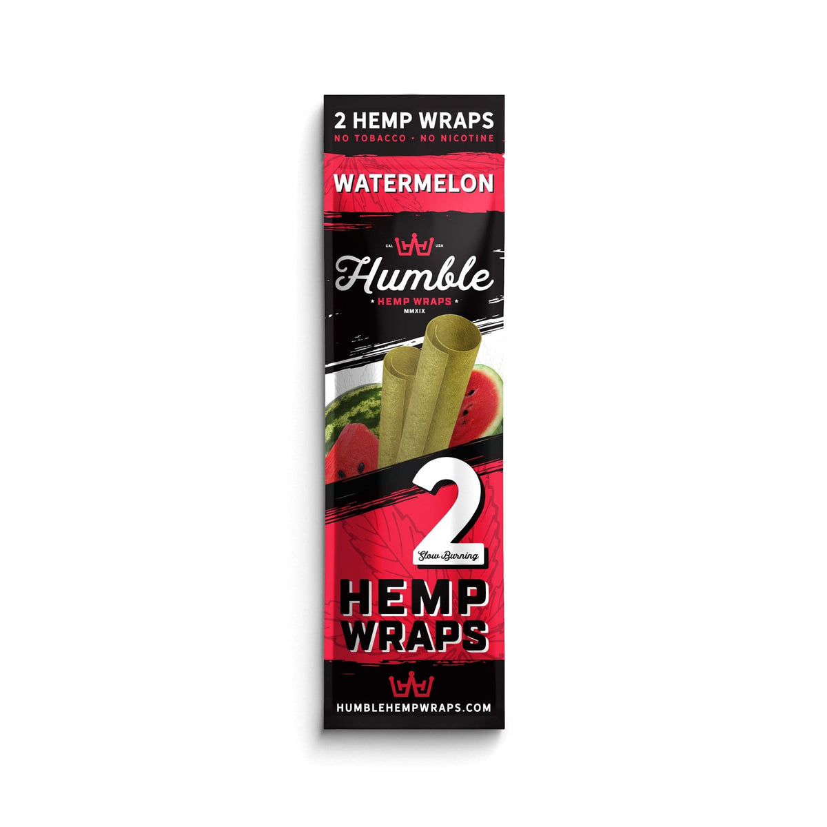 Humble Hemp Wraps - Watermelon - 25 Pack - Discreet Smoker