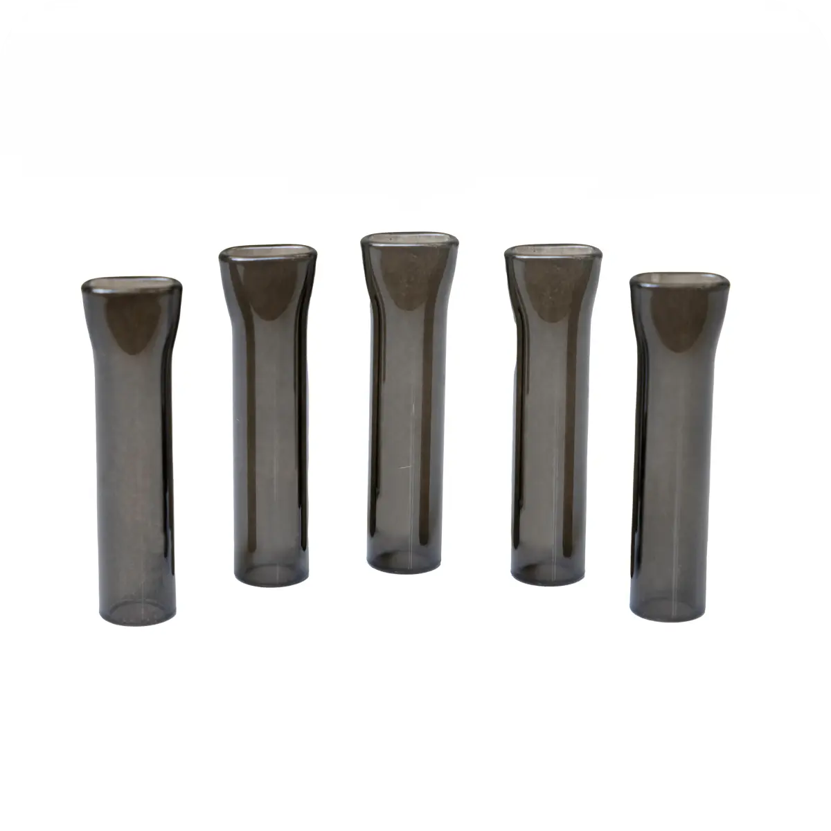 NOVA Borosilicate Glass Mouthpiece Replacements | Charcoal - 5pk - Discreet Smoker