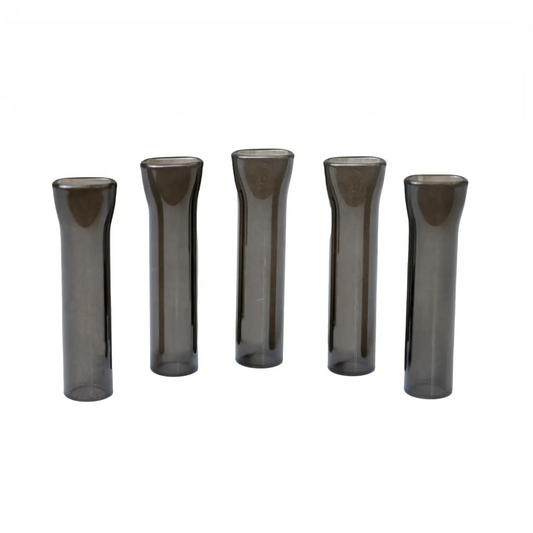 NOVA Borosilicate Glass Mouthpiece Replacements | Charcoal - 5pk - Discreet Smoker