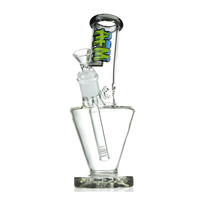 AFM Glass 9" Upside Down Glass Beaker, Clear Black