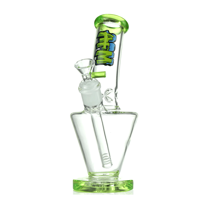AFM Glass 9" Upside Down Glass Beaker, Clear Green