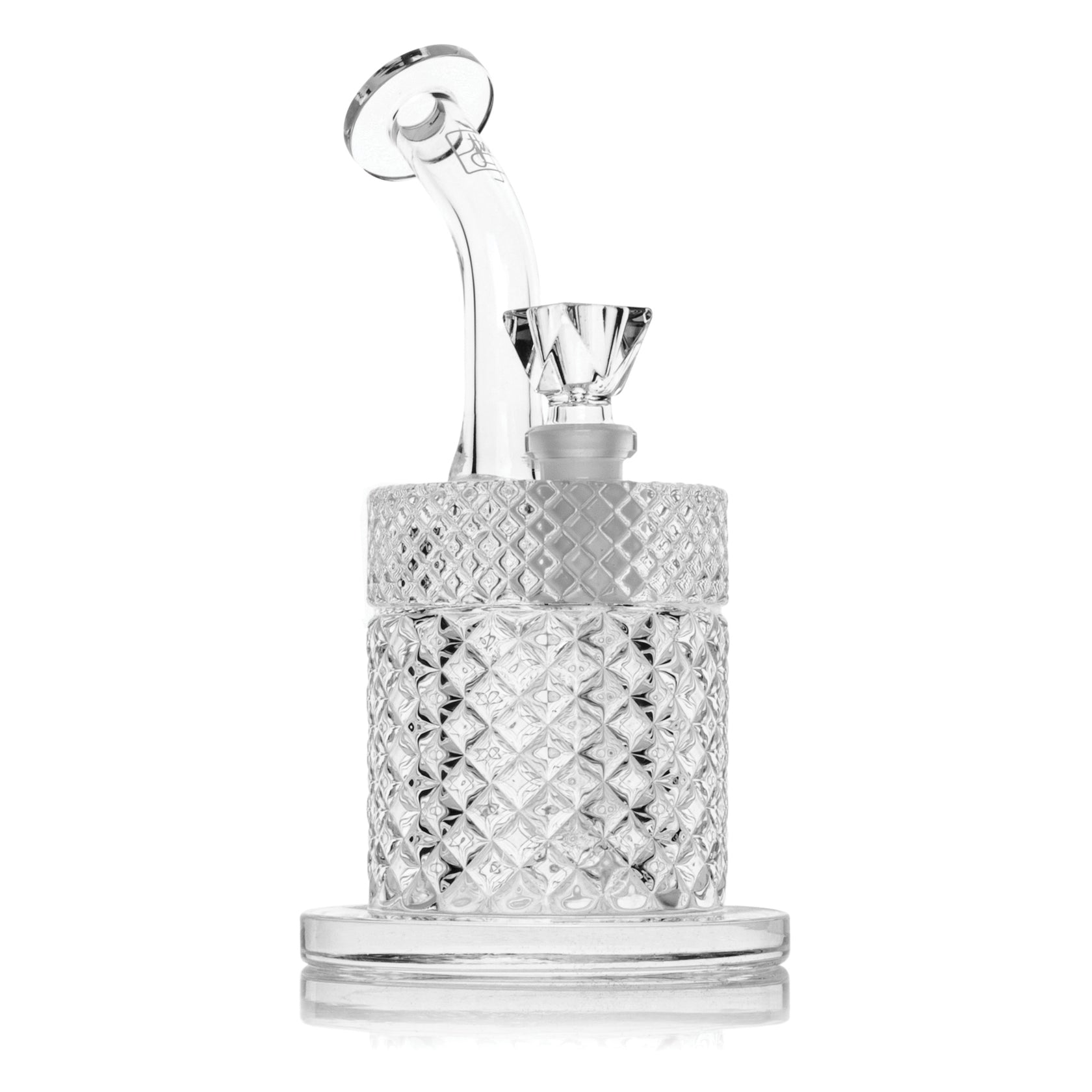 Jane West Twenties Collection Glass Water Pipe – 7½″ - Discreet Smoker