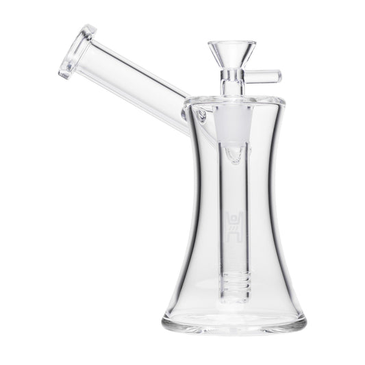 Human Grade 6" Hourglass Sidecar Bubbler - Discreet Smoker