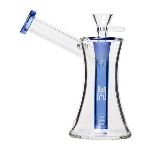 Human Grade 6" Hourglass Sidecar Bubbler - Discreet Smoker