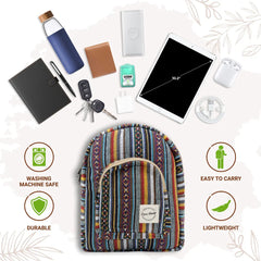 Core Hemp Mini Backpack - ॐ Boho - Discreet Smoker
