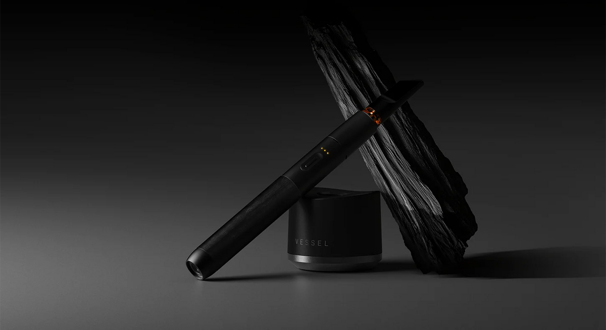 Vessel Slate Wood Series Vape Pen Battery - Blackwood - Discreet Smoker