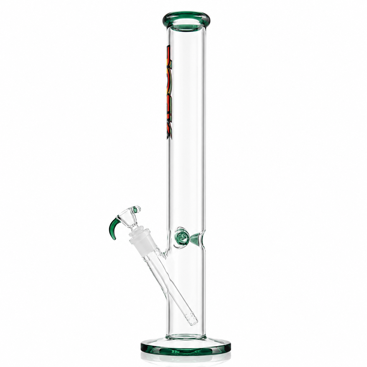 Rock Glass CrystalAxis Straight Tube Bong - Discreet Smoker