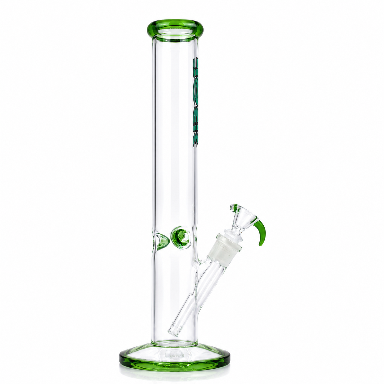 Rock Glass CrystalAxis Straight Tube Bong - Discreet Smoker
