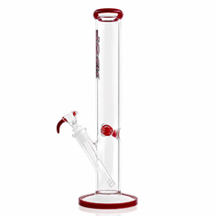 Rock Glass CrystalAxis Straight Tube Bong - Discreet Smoker