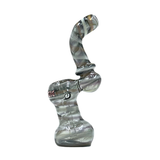 Marble Mist Rock Glass Standing Bubbler - Discreet Smoker