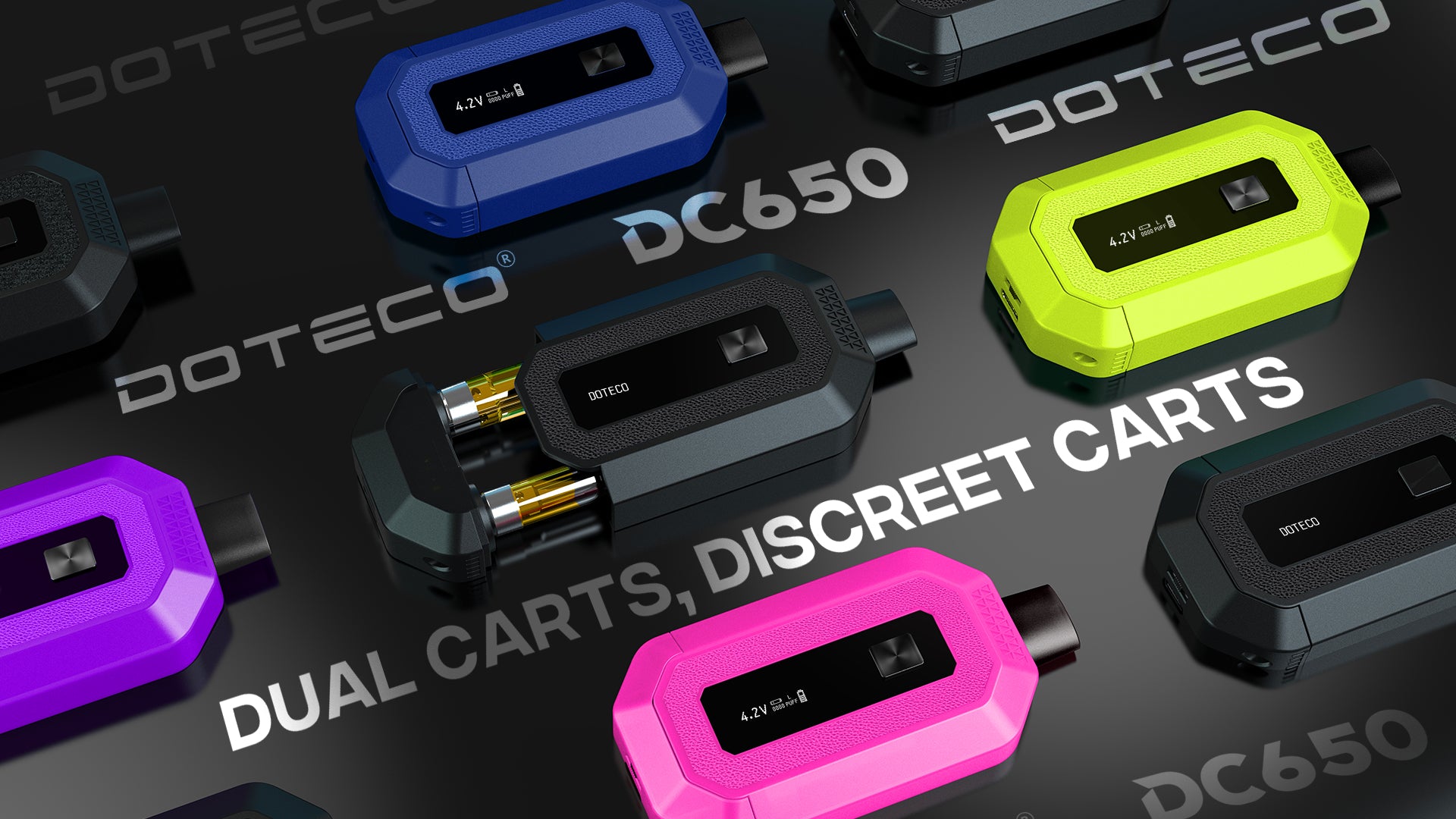 DOTECO Dual Cartridge 510 Battery | 650 mAh - Discreet Smoker