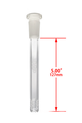 TAG - 18/14MM 6 Row x 3 (54 Hole) Open End Gridded Super Slit Downstem (5.50") - Discreet Smoker