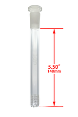 TAG - 18/14MM 6 Row x 3 (54 Hole) Open End Gridded Super Slit Downstem (5.50") - Discreet Smoker