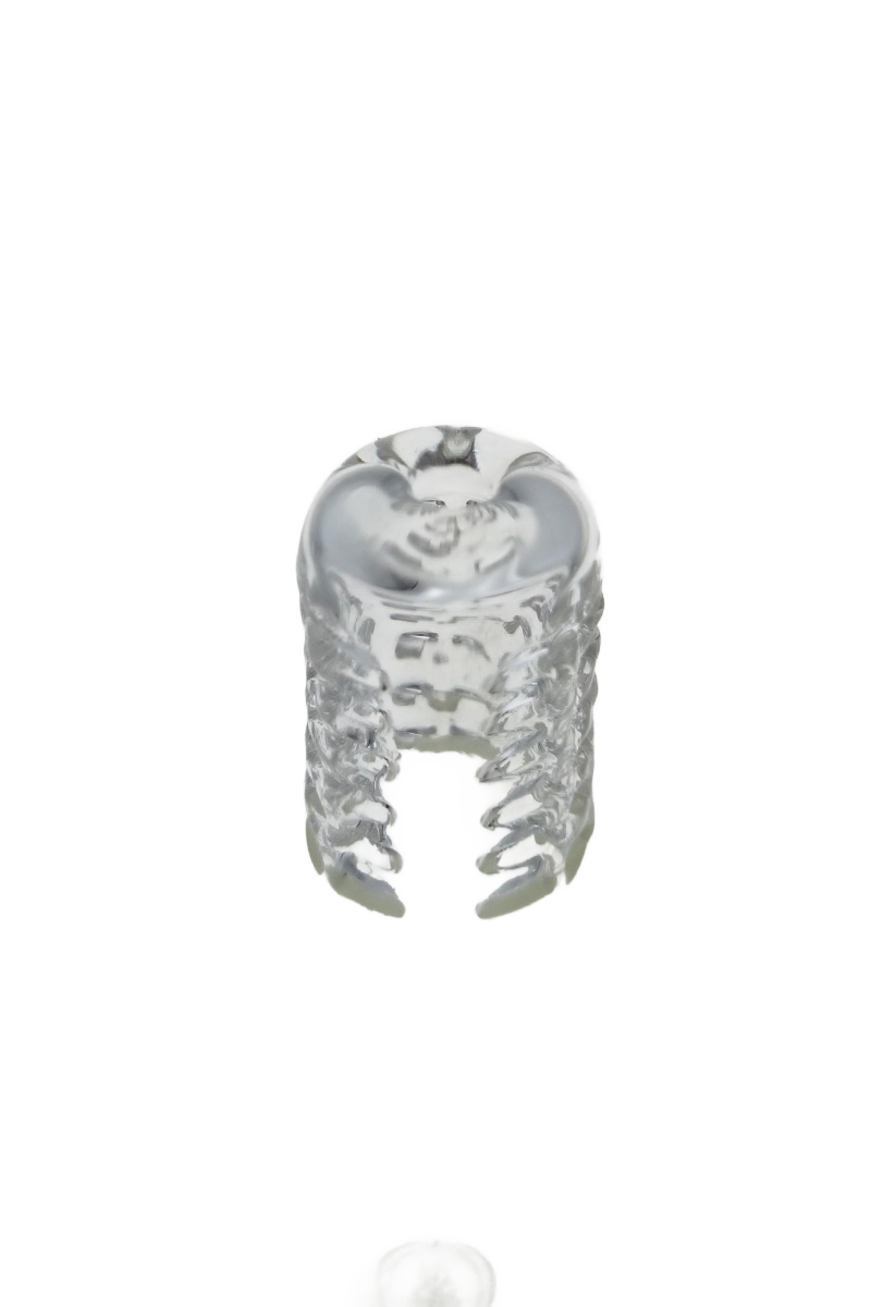 TAG - 18/14MM 6 Row x 3 (54 Hole) Open End Gridded Super Slit Downstem (5.50") - Discreet Smoker