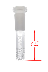 TAG - 18/14MM 6 Row x 3 (54 Hole) Open End Gridded Super Slit Downstem (5.50") - Discreet Smoker