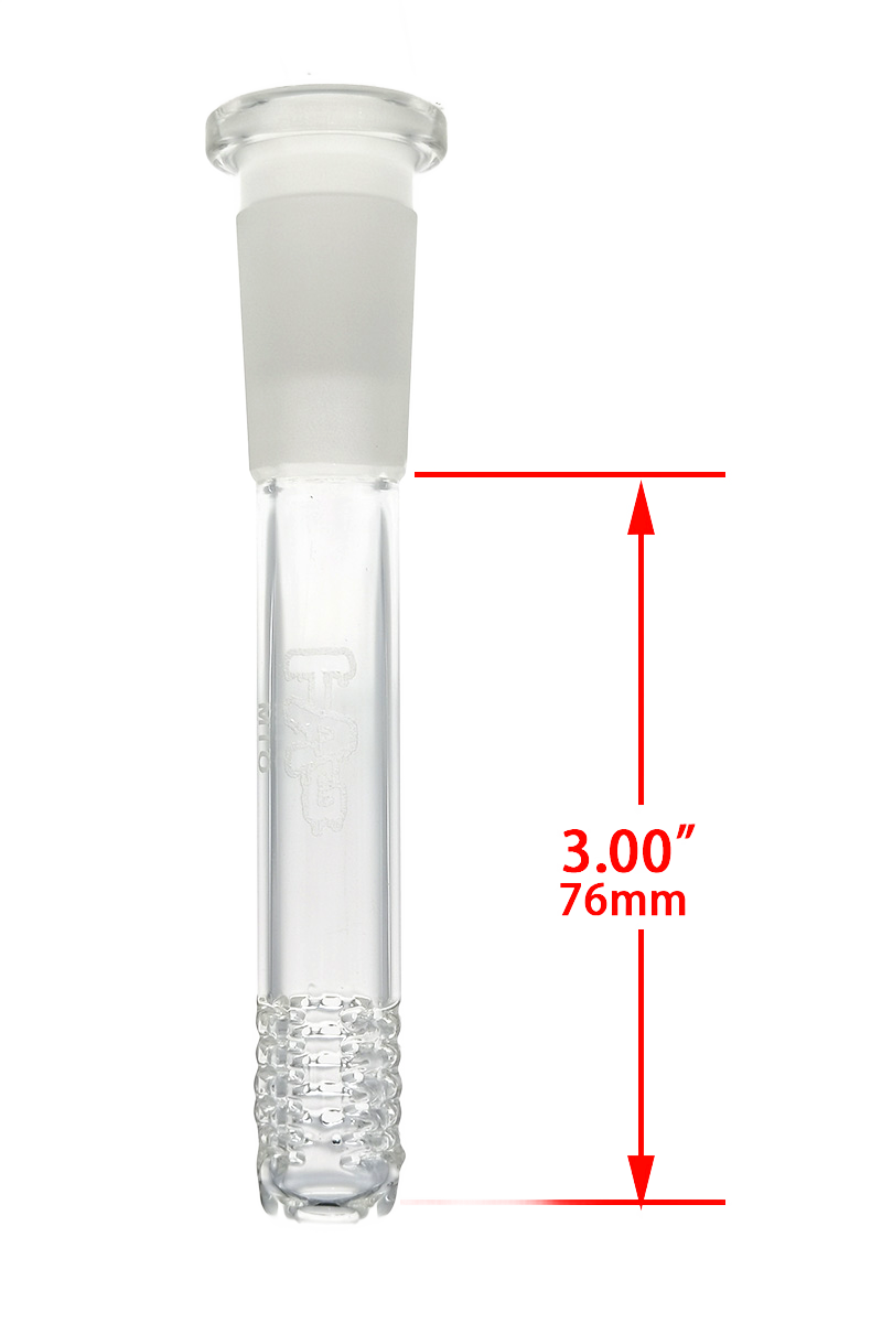 TAG - 18/14MM 6 Row x 3 (54 Hole) Open End Gridded Super Slit Downstem (5.50") - Discreet Smoker