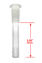 TAG - 18/14MM 6 Row x 3 (54 Hole) Open End Gridded Super Slit Downstem (5.50") - Discreet Smoker