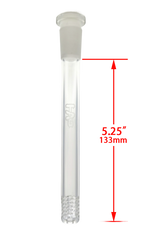 TAG - 18/14MM 6 Row x 3 (54 Hole) Open End Gridded Super Slit Downstem (5.50") - Discreet Smoker
