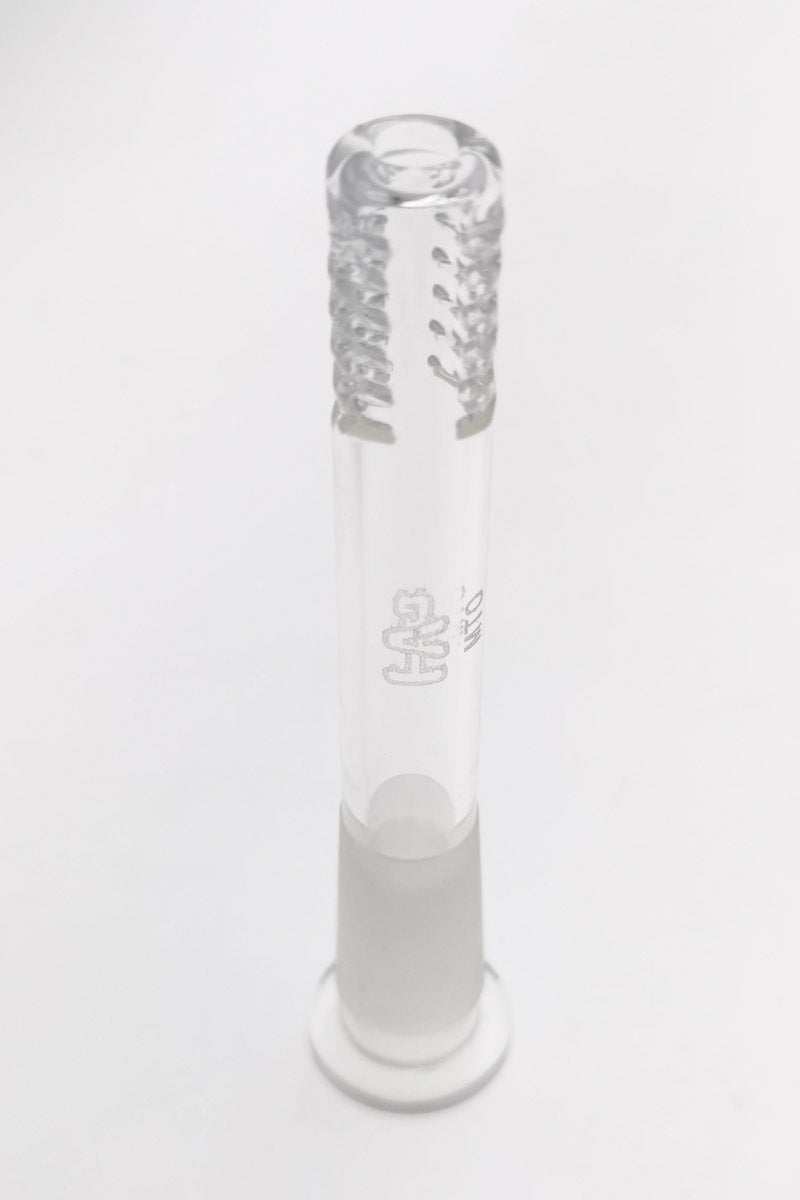 TAG - 14/10MM 6 Row x 2 (36 Hole) Open End Gridded Super Slit Downstem - Discreet Smoker