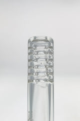 TAG - 14/10MM 6 Row x 2 (36 Hole) Open End Gridded Super Slit Downstem - Discreet Smoker