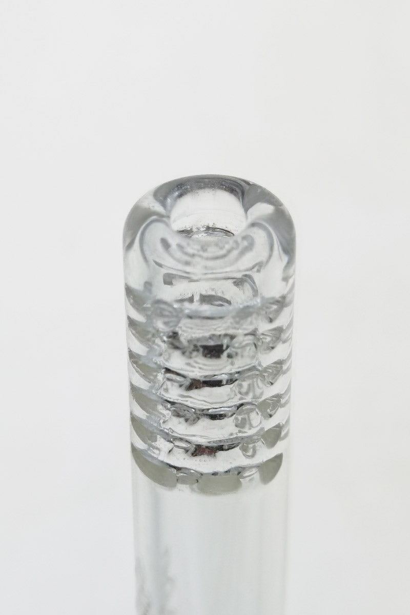 TAG - 14/10MM 6 Row x 2 (36 Hole) Open End Gridded Super Slit Downstem - Discreet Smoker
