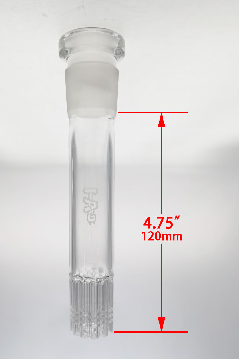 TAG - 28/18MM Open End 12-Arm Tree (5x.8MM) Downstem - Discreet Smoker