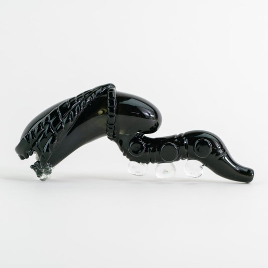 Empire Glassworks 'Alien' Glow-In-The-Dark Hand Pipe - Discreet Smoker