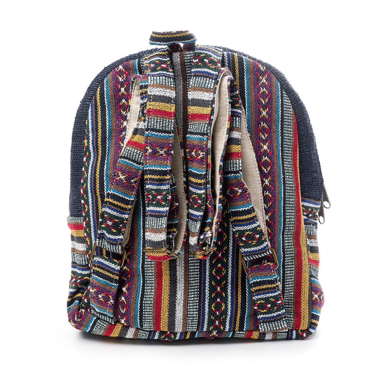 hempmini backpack blue boho