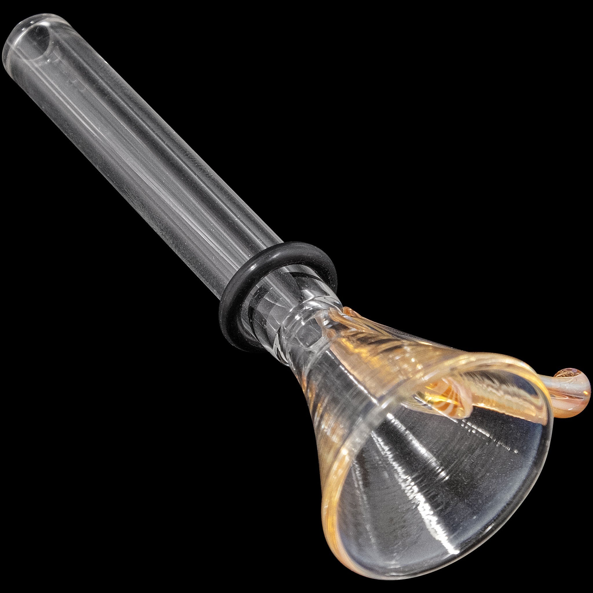 9mm Funnel Slide Bowl with Handle for Pull-Stem Bongs - Discreet Smoker