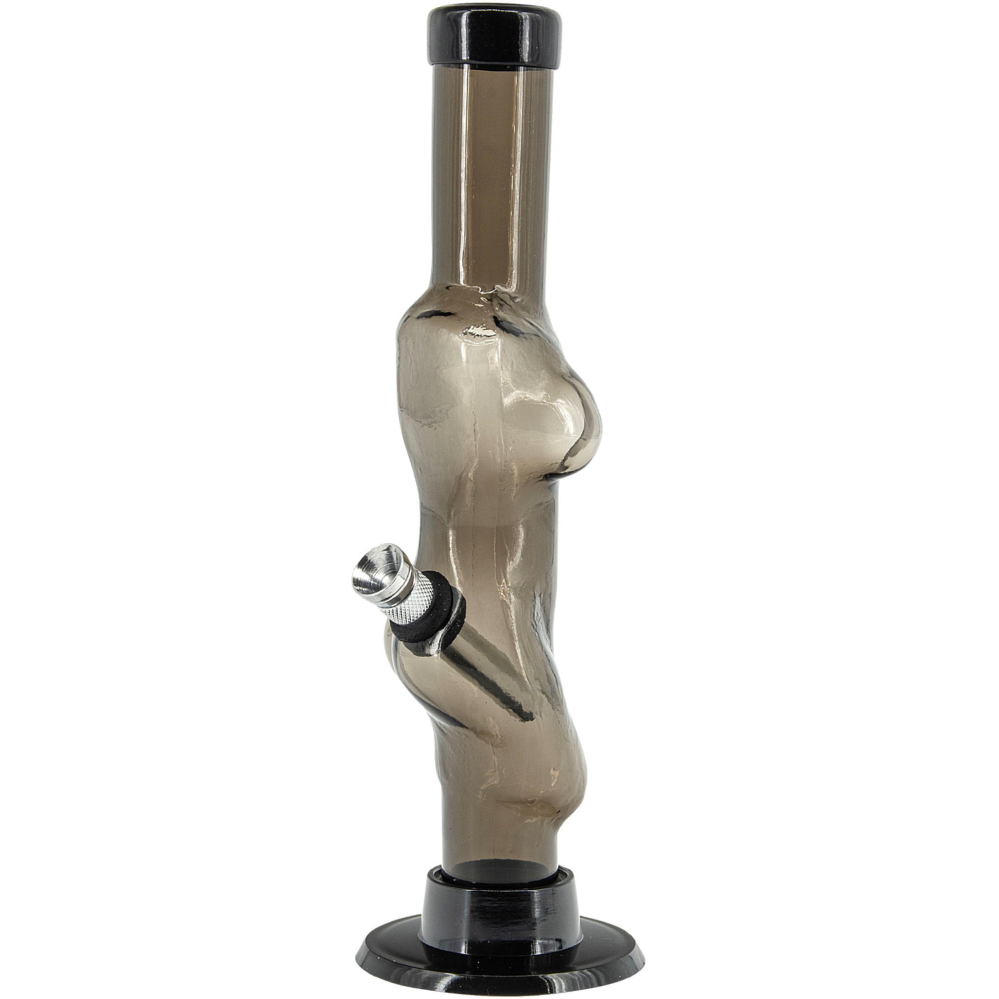 JM Enterprises 8" Acrylic Lady Contour Bong - Multiple Colors - Discreet Smoker