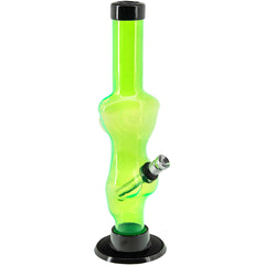 JM Enterprises 8" Acrylic Lady Contour Bong - Multiple Colors - Discreet Smoker