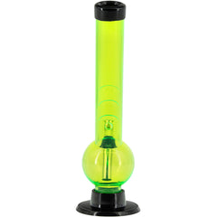JM Enterprises 8" Acrylic Angled Neck Bubble Bong - Multiple Colors - Discreet Smoker