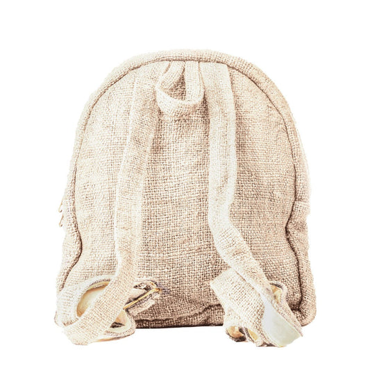 Core Hemp Beige mini backpack - back view
