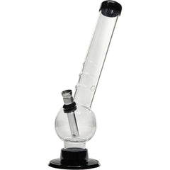 JM Enterprises 8" Acrylic Angled Neck Bubble Bong - Multiple Colors - Discreet Smoker