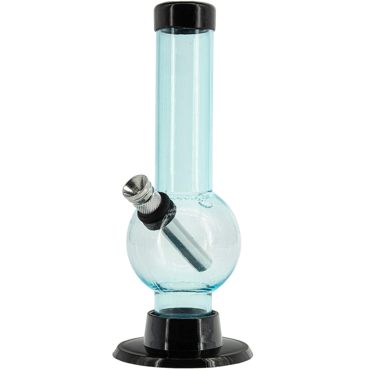 JM Enterprises 6" Acrylic Bubble Bong - Multiple Colors - Discreet Smoker