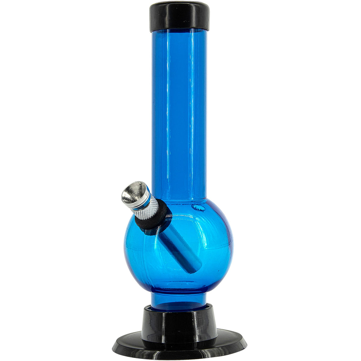 JM Enterprises 6" Acrylic Bubble Bong - Multiple Colors - Discreet Smoker