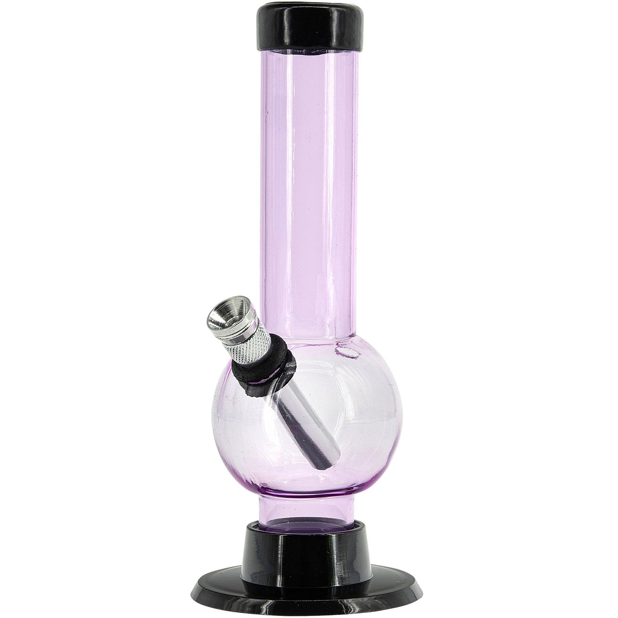 JM Enterprises 6" Acrylic Bubble Bong - Multiple Colors - Discreet Smoker