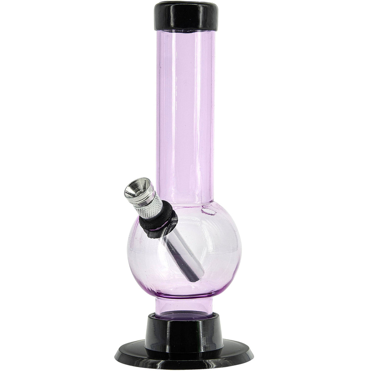 JM Enterprises 6" Acrylic Bubble Bong - Multiple Colors - Discreet Smoker