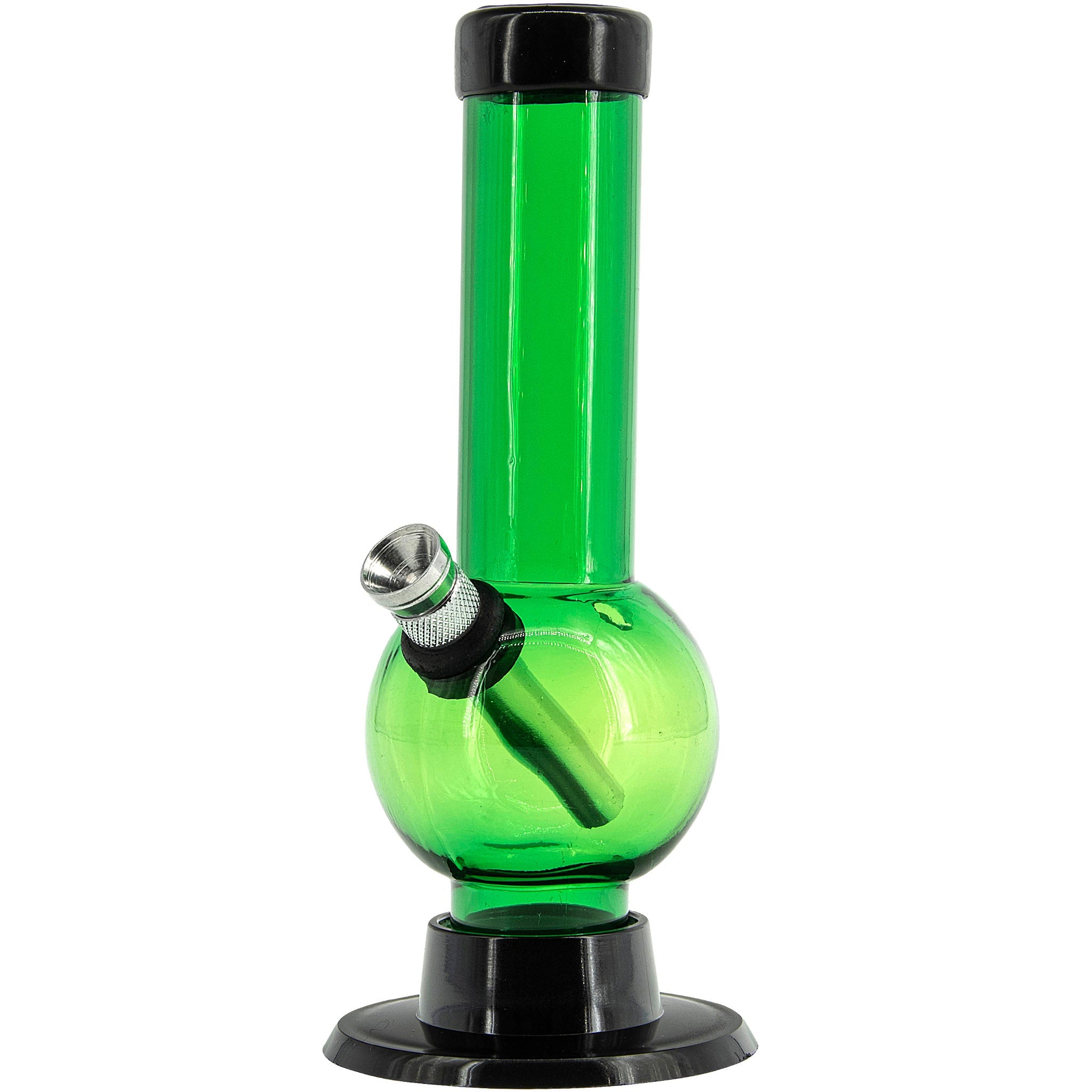 JM Enterprises 6" Acrylic Bubble Bong - Multiple Colors - Discreet Smoker