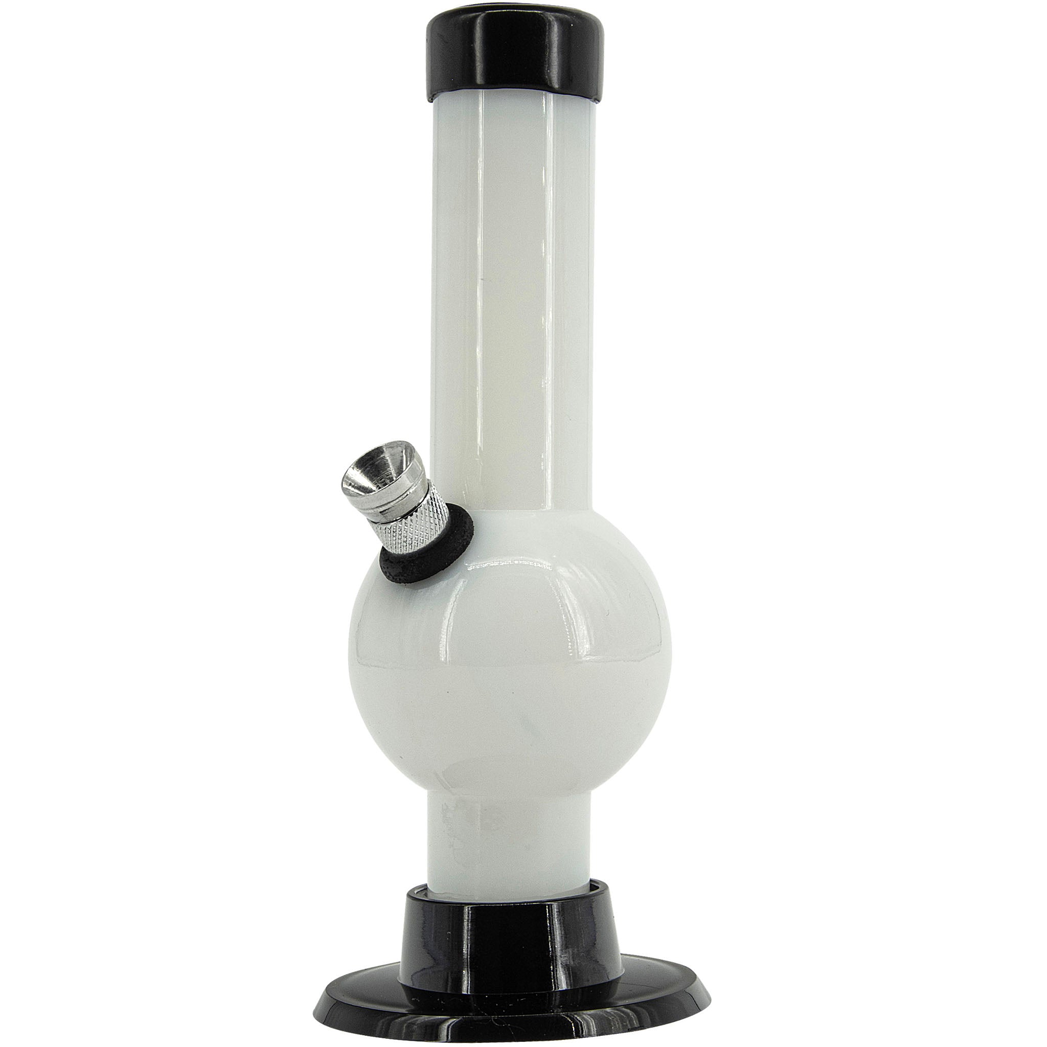 JM Enterprises 6" Acrylic Bubble Bong - Multiple Colors - Discreet Smoker